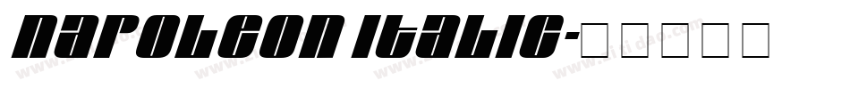 Napoleon Italic字体转换